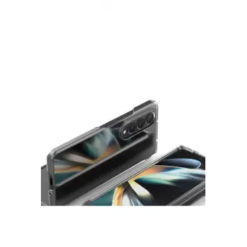 Newface Samsung Galaxy Z Fold 3 Kılıf Fold TPU Silikon - Şeffaf