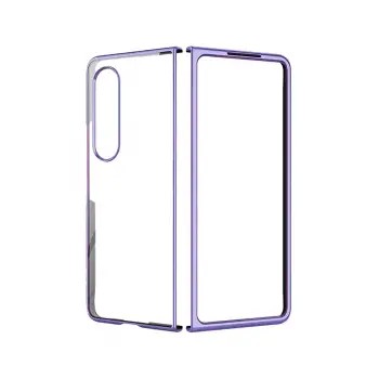 Newface Samsung Galaxy Z Fold 4 Kılıf Fold Element Kapak - Mor