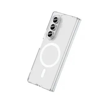 Newface Samsung Galaxy Z Fold 7 Kılıf Magneticsafe Şeffaf Silikon - Şeffaf