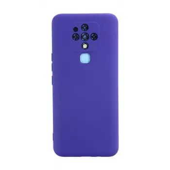 Newface Tecno Camon 16 Kılıf Nano içi Kadife Silikon - Mor