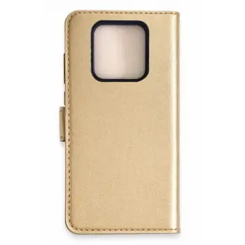 Newface Tecno Camon 16 Prime Trend S Plus Kapaklı Kılıf - Gold