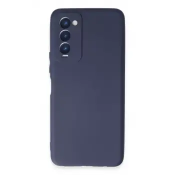 Newface Tecno Camon 18 Kılıf First Silikon - Lacivert