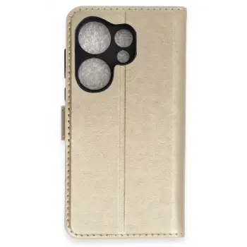 Newface Tecno Camon 20 Prime Trend S Plus Kapaklı Kılıf - Gold