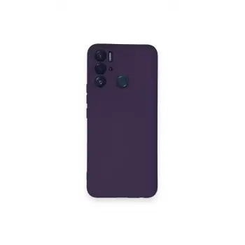 Newface Tecno Pova Neo Kılıf Nano içi Kadife Silikon - Mor
