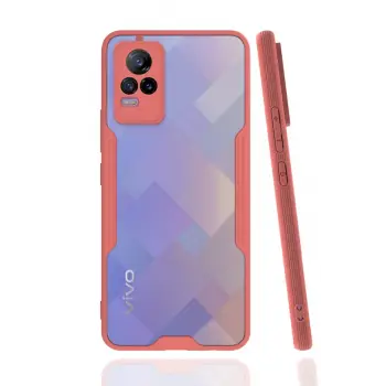 Newface Vivo V21e Kılıf Platin Silikon - Pembe