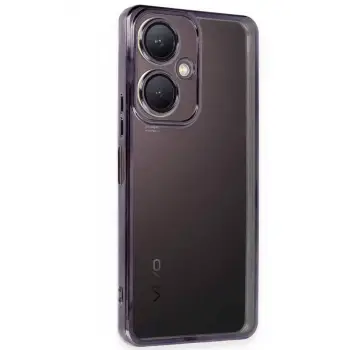 Newface Vivo Y27 Kılıf Razer Lensli Silikon - Mor