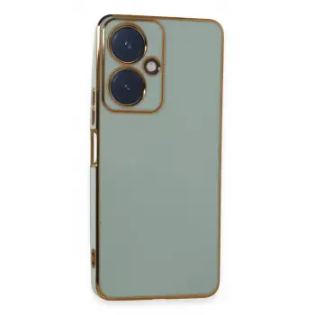 Newface Vivo Y27 Kılıf Volet Silikon - Açık Yeşil