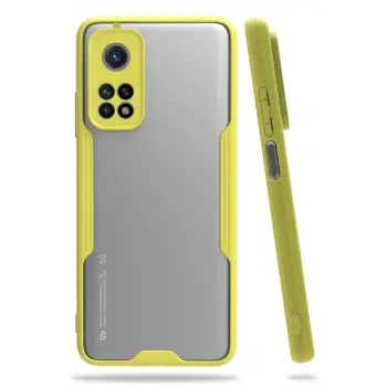 Newface Xiaomi Mi 10T Pro Kılıf Platin Silikon - Sarı