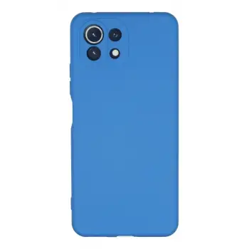 Newface Xiaomi Mİ 11 Lite Kılıf Nano içi Kadife Silikon - Mavi