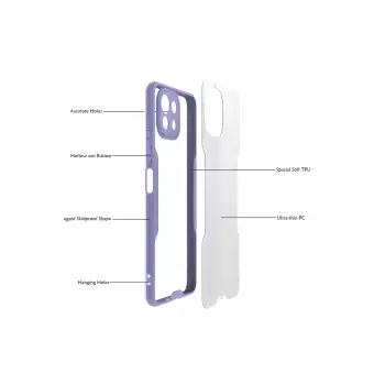 Newface Xiaomi Mİ 11 Lite Kılıf Platin Silikon - Kırmızı