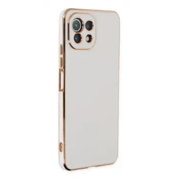 Newface Xiaomi Mİ 11 Lite Kılıf Volet Silikon - Beyaz