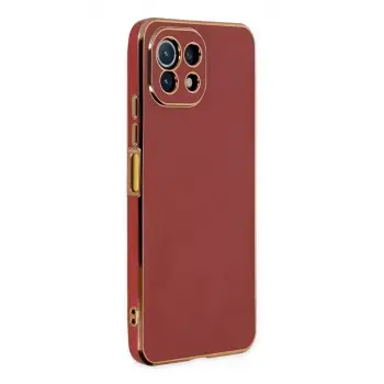 Newface Xiaomi Mİ 11 Lite Kılıf Volet Silikon - Kırmızı