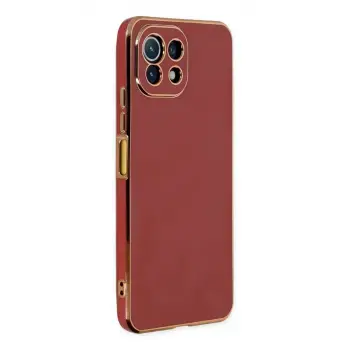 Newface Xiaomi Mİ 11 Lite Kılıf Volet Silikon - Kırmızı