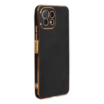 Newface Xiaomi Mİ 11 Lite Kılıf Volet Silikon - Siyah