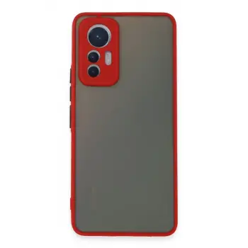 Newface Xiaomi Mi 12 Lite Kılıf Montreal Silikon Kapak - Kırmızı