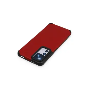 Newface Xiaomi Mi 12T Kılıf Loop Deri Silikon - Kırmızı