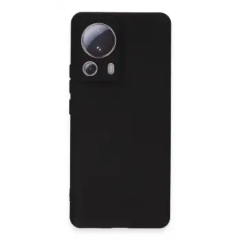Newface Xiaomi Mi 13 Lite Kılıf Nano içi Kadife Silikon - Siyah