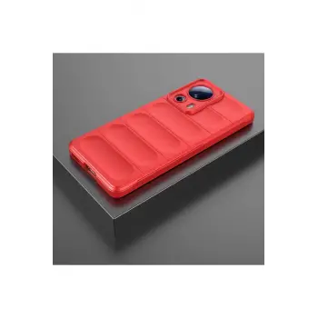 Newface Xiaomi Mi 13 Lite Kılıf Optimum Silikon - Kırmızı