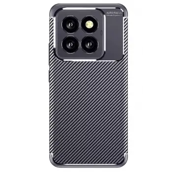 Newface Xiaomi Mi 14T Pro Kılıf Auto Focus Karbon Kapak - Lacivert