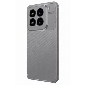 Newface Xiaomi Mi 15 Kılıf Auto Focus Karbon Kapak - Gri