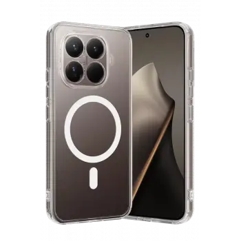 Newface Xiaomi Mi 15T Pro Combo Sert Şeffaf Magsafe Kapak - Şeffaf
