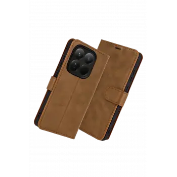 Newface Xiaomi Mi 15T Trend S Plus Kapaklı Kılıf - Taba