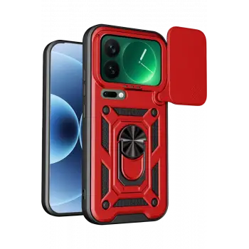Newface Xiaomi Mi 17 Pro Max Pars Lens Yüzüklü Silikon - Kırmızı