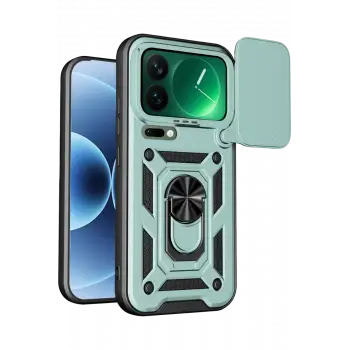 Newface Xiaomi Mi 17 Pro Max Pars Lens Yüzüklü Silikon - Yeşil