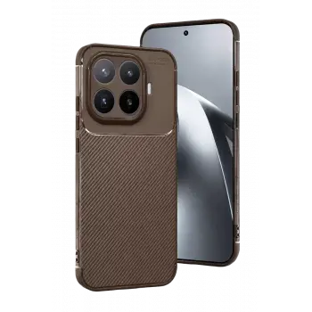 Newface Xiaomi Mi 17T Pro Auto Focus Karbon Kapak - Kahverengi