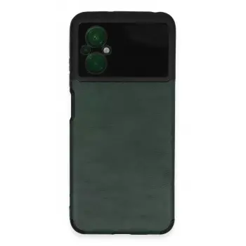 Newface Xiaomi Poco M5 Kılıf Loop Deri Silikon - Yeşil