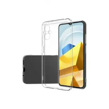 Newface Xiaomi Poco M5 Kılıf Lüx Şeffaf Silikon
