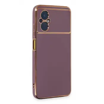 Newface Xiaomi Poco M5 Kılıf Volet Silikon - Mor