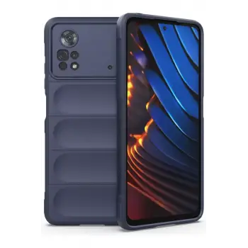 Newface Xiaomi Poco X4 Pro 5G Kılıf Optimum Silikon - Lacivert