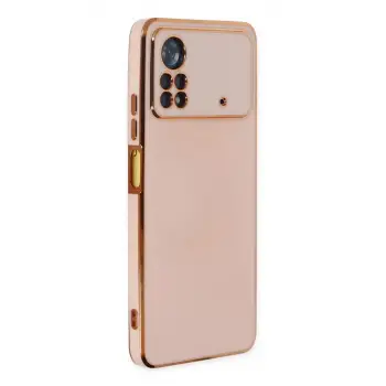 Newface Xiaomi Poco X4 Pro 5G Kılıf Volet Silikon - Pembe
