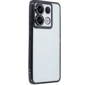 Newface Xiaomi Poco X6 Kılıf Razer Lensli Silikon - Siyah
