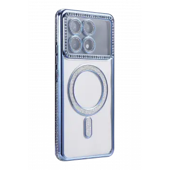 Newface Xiaomi Poco X6 Pro Joke Simli Magneticsafe Kılıf - Mavi