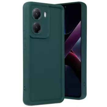 Newface Xiaomi Poco X7 Pro Viera Silikon - Koyu Yeşil