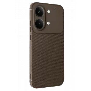 Newface Xiaomi Poco X8 Pro Max Auto Focus Karbon Kapak - Kahverengi