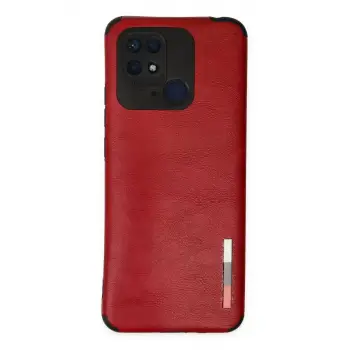 Newface Xiaomi Redmi 10C Kılıf Loop Deri Silikon - Kırmızı