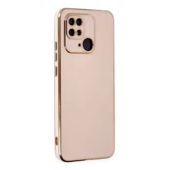 Newface Xiaomi Redmi 10C Kılıf Volet Silikon - Pembe