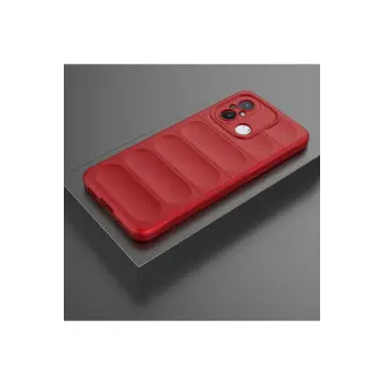 Newface Xiaomi Redmi 12C Kılıf Optimum Silikon - Kırmızı
