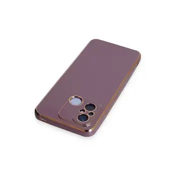 Newface Xiaomi Redmi 12C Kılıf Volet Silikon - Mor