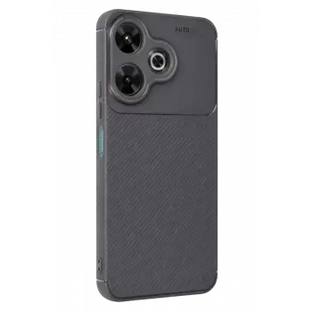 Newface Xiaomi Redmi 13 4G Kılıf Auto Focus Karbon Kapak - Gri