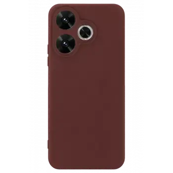 Newface Xiaomi Redmi 13 4G Kılıf First Silikon - Bordo