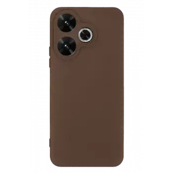 Newface Xiaomi Redmi 13 4G Kılıf First Silikon - Kahverengi