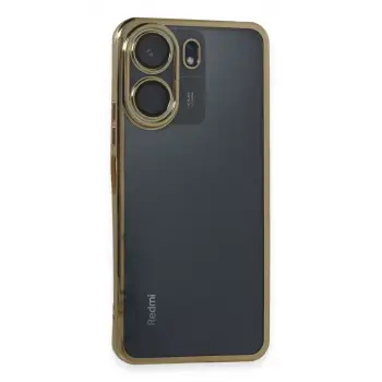 Newface Xiaomi Redmi 13C Kılıf Razer Lensli Silikon - Gold