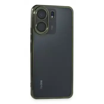 Newface Xiaomi Redmi 13C Kılıf Razer Lensli Silikon - Yeşil