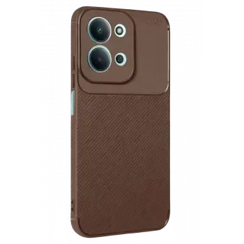 Newface Xiaomi Redmi 15C 5G Auto Focus Karbon Kapak - Kahverengi