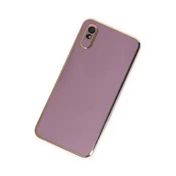 Newface Xiaomi Redmi 9A Kılıf Volet Silikon - Mor