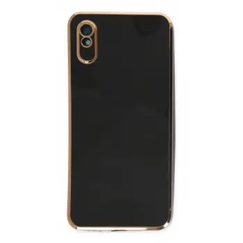 Newface Xiaomi Redmi 9A Kılıf Volet Silikon - Siyah